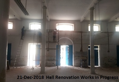 Hall Renovation Works in Progress